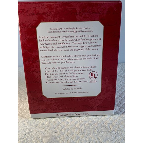 Hallmark Colonial Church Magic light candlelight church with box - New - Picture 10 of 10